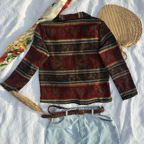 Vintage Southwest Jacket | Tapestry Button-Up | Size M - Picture 3 of 11
